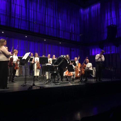 From a performance of Finnur Karlsson's Accordion Concerto - With Elja ensemble & Bjarni Frímann (30/12/22, Harpa Concert Hall, Reykjavík)